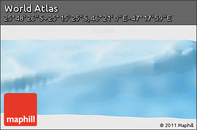 Physical Panoramic Map of the Area around 25° 31' 56" S, 46° 49' 30" E