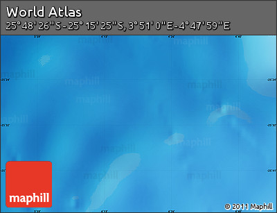 Physical Map of the Area around 25° 31' 56" S, 4° 19' 30" E