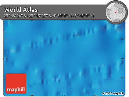 Physical Map of the Area around 25° 31' 56" S, 4° 10' 30" W