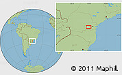 Savanna Style Location Map of Guabiroba
