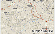 Shaded Relief Map of the area around 25° 31' 56" S, 50° 4' 30" W