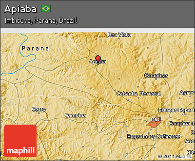 Physical 3D Map of Apiaba