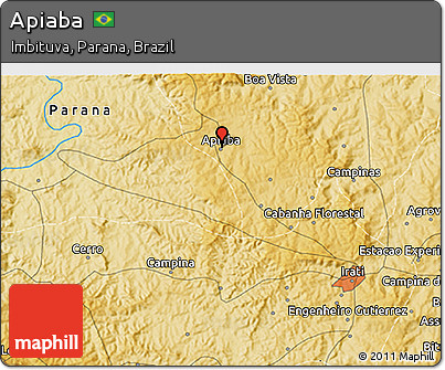Physical 3D Map of Apiaba