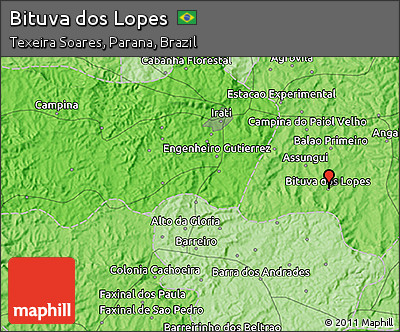 Political 3D Map of Bituva Dos Lopes