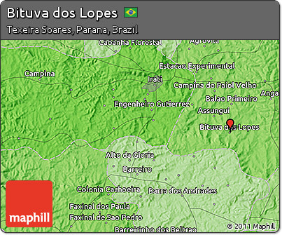 Political 3D Map of Bituva Dos Lopes