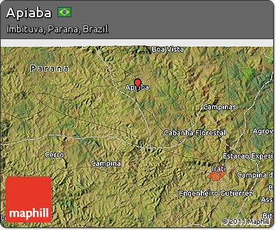 Satellite 3D Map of Apiaba
