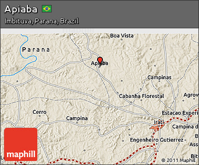 Shaded Relief 3D Map of Apiaba
