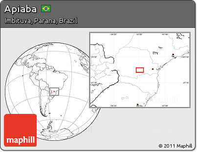 Blank Location Map of Apiaba