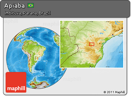 Physical Location Map of Apiaba