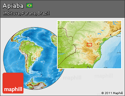 Physical Location Map of Apiaba