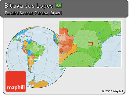 Political Location Map of Bituva Dos Lopes