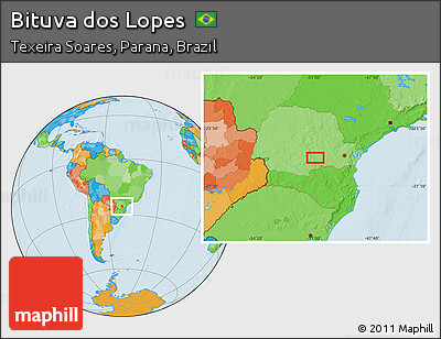 Political Location Map of Bituva Dos Lopes