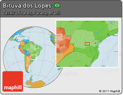 Political Location Map of Bituva Dos Lopes