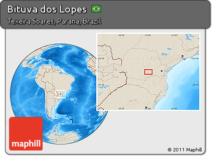 Shaded Relief Location Map of Bituva Dos Lopes