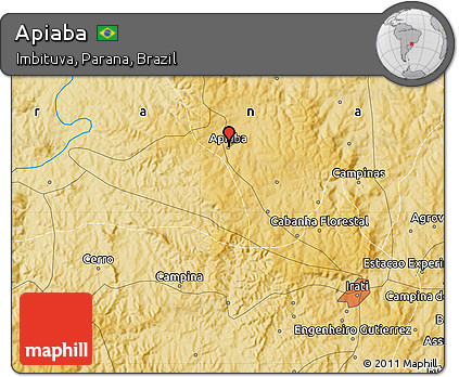 Physical Map of Apiaba
