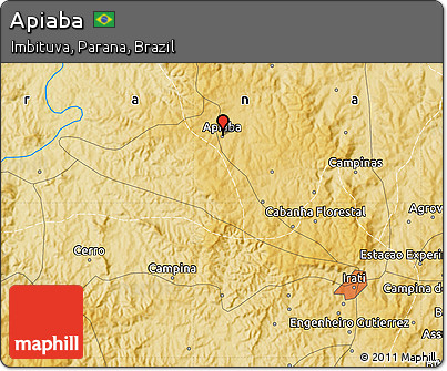 Physical Map of Apiaba