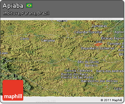 Satellite Panoramic Map of Apiaba