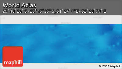 Physical Panoramic Map of the Area around 25° 31' 56" S, 51° 55' 29" E