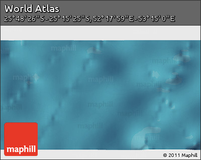 Satellite 3D Map of the Area around 25° 31' 56" S, 52° 46' 29" E