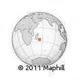 Outline Map of the Area around 25° 31' 56" S, 52° 46' 29" E, rectangular outline