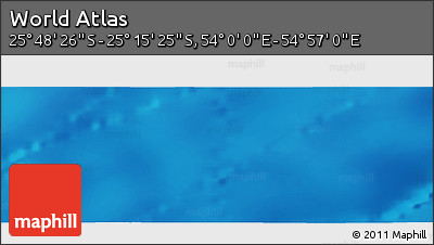 Physical Panoramic Map of the Area around 25° 31' 56" S, 54° 28' 30" E