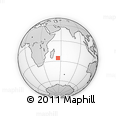 Outline Map of the Area around 25° 31' 56" S, 55° 19' 30" E, rectangular outline