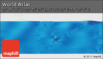 Physical Panoramic Map of the Area around 25° 31' 56" S, 57° 1' 29" E