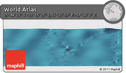 Satellite Panoramic Map of the Area around 25° 31' 56" S, 57° 1' 29" E