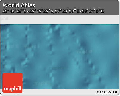 Satellite 3D Map of the Area around 25° 31' 56" S, 57° 52' 30" E