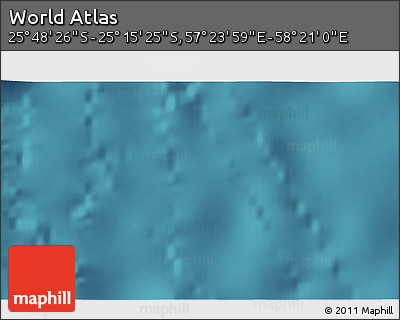Satellite 3D Map of the Area around 25° 31' 56" S, 57° 52' 30" E