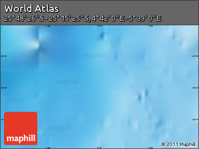 Physical Map of the Area around 25° 31' 56" S, 5° 10' 30" E