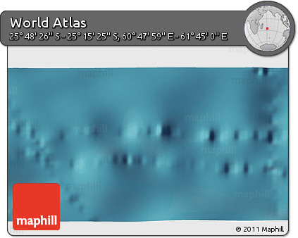 Satellite 3D Map of the Area around 25° 31' 56" S, 61° 16' 29" E
