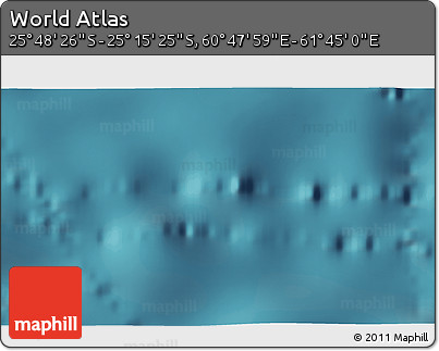 Satellite 3D Map of the Area around 25° 31' 56" S, 61° 16' 29" E