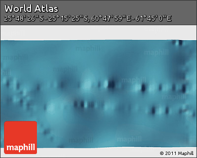 Satellite 3D Map of the Area around 25° 31' 56" S, 61° 16' 29" E