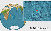 Satellite Location Map of the area around 25° 31' 56" S, 61° 16' 29" E