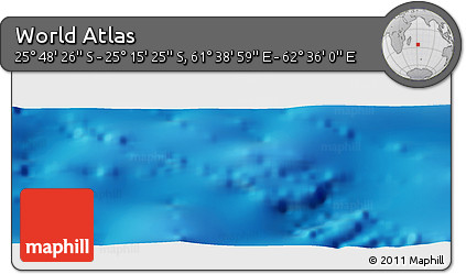 Physical Panoramic Map of the Area around 25° 31' 56" S, 62° 7' 30" E