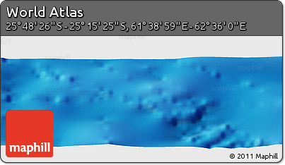 Physical Panoramic Map of the Area around 25° 31' 56" S, 62° 7' 30" E