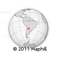 Outline Map of the Area around 25° 31' 56" S, 63° 40' 30" W, rectangular outline