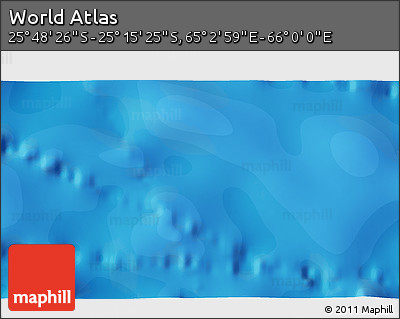 Political 3D Map of the Area around 25° 31' 56" S, 65° 31' 30" E