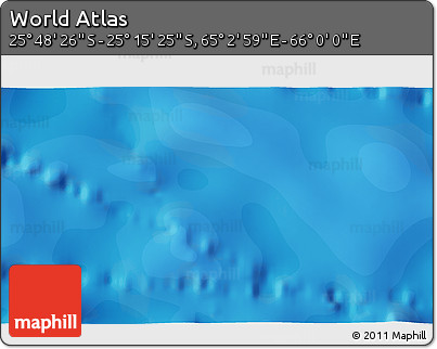 Political 3D Map of the Area around 25° 31' 56" S, 65° 31' 30" E