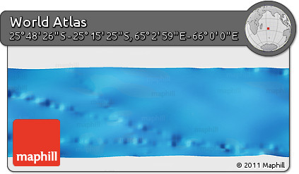 Physical Panoramic Map of the Area around 25° 31' 56" S, 65° 31' 30" E