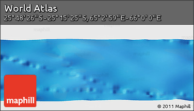 Physical Panoramic Map of the Area around 25° 31' 56" S, 65° 31' 30" E
