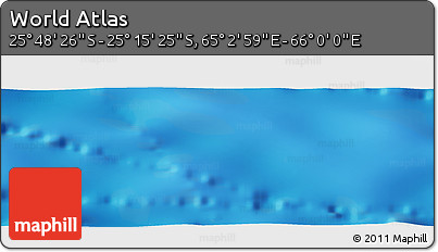 Physical Panoramic Map of the Area around 25° 31' 56" S, 65° 31' 30" E