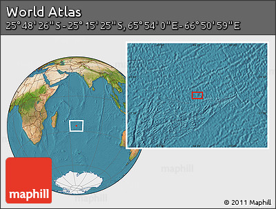 Satellite Location Map of the Area around 25° 31' 56" S, 66° 22' 30" E