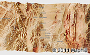 Satellite 3D Map of the area around 25° 31' 56" S, 66° 13' 29" W