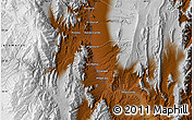 Physical Map of Monteverde