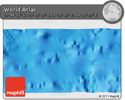 Political 3D Map of the Area around 25° 31' 56" S, 68° 4' 29" E
