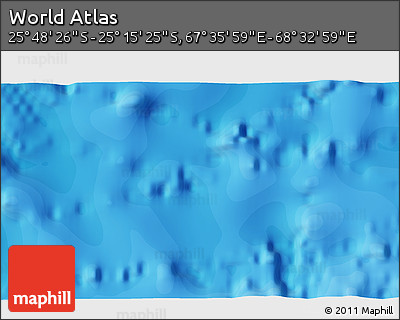 Political 3D Map of the Area around 25° 31' 56" S, 68° 4' 29" E