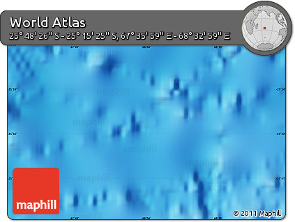 Physical Map of the Area around 25° 31' 56" S, 68° 4' 29" E