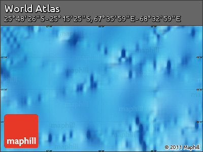 Physical Map of the Area around 25° 31' 56" S, 68° 4' 29" E